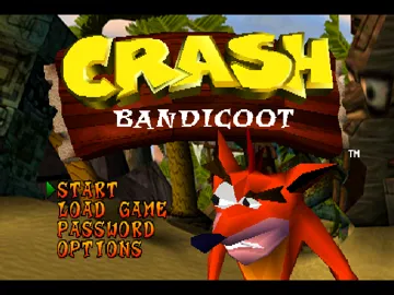 Crash Bandicoot (EU) screen shot title
